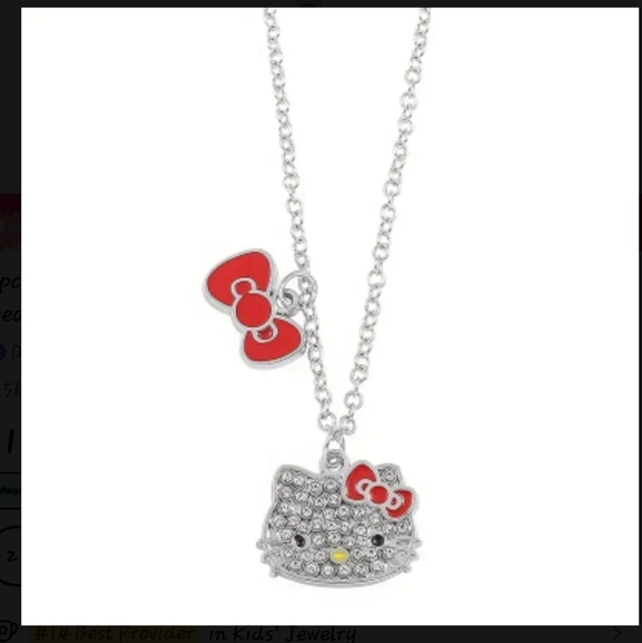 Hello Kitty Rhinestone Necklace - Picture 4 of 8